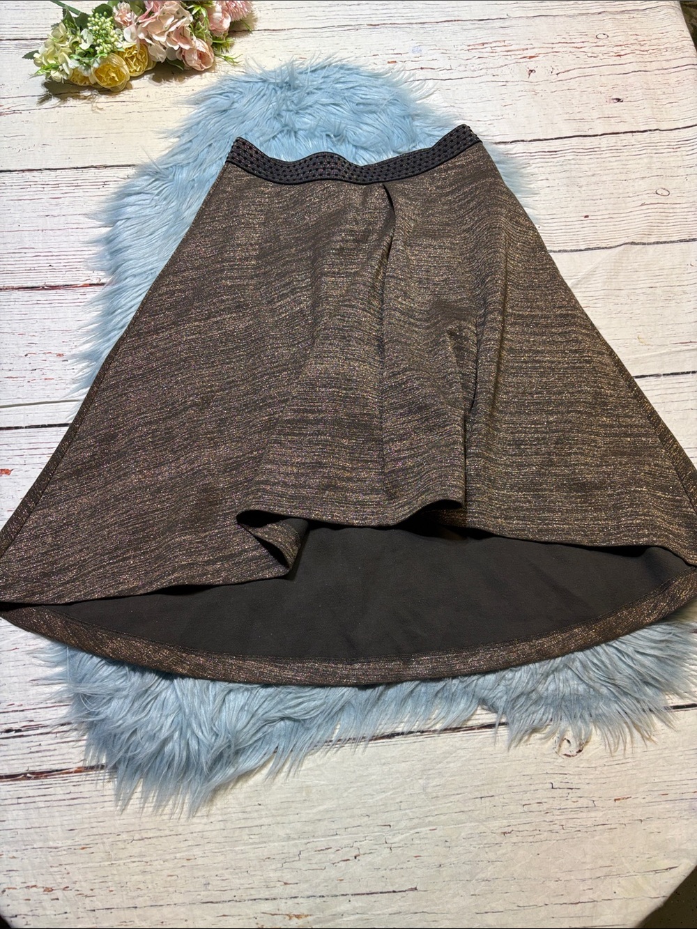 Anthropologie HD in Paris Glistened Sweater Skirt sz S
